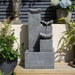 Jackson Pours with Lights Contemporary Water Feature