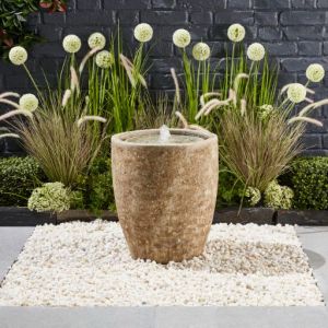 Camille Stone Traditional Solar Water Feature