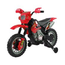HOMCOM 6V Children's PP Electric Ride-On Motorbike with Effects Red