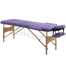  Portable Folding Massage Table, 2 Sections-Purple