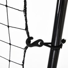  Tall PE Rebounder Net for Sports Target Training 90x80x140cm Black