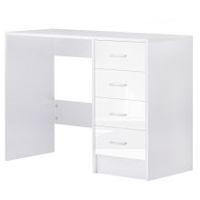  High Gloss 4 Drawers Table-White
