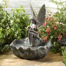 Fairy Leaf Traditional Solar Water Feature