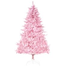HOMCOM 5FT Pop-up Artificial Christmas Tree Xmas Holiday Tree Decoration Party Pink
