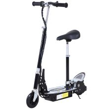 HOMCOM Foldable Electric Scooter for Teens Over 7 years old 12V Battery 120W-Black