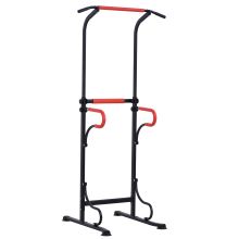  Steel Multi-Use Exercise Power Tower Pull Up Station Adjustable Height W/ Grips