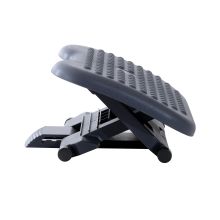  Height & Angle Adjustable Footrest Home Foot Rest Under Desk - Gray black