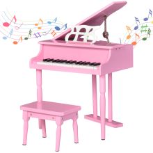  30 Keys Mini Kids Piano for Child with Music Stand and Bench Best Gifts Toy