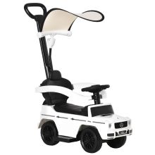  Benz G350 Ride-On Push Along Car Sliding Walker Floor Slider Stroller Toddler Vehicle, White