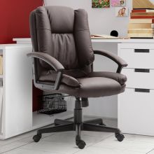  PU Leather Executive Office Chair-Brown