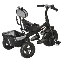  Toddlers 2-in-1 Cloth Tricycle Stroller Grey