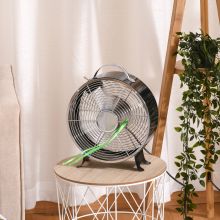  26CM Electrical Table Desk Fan 2-Speed Portable for Home Office,Black