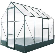  Walk-in Greenhouse Outdoor Temperature Controlled Window Foundation 6.2x7.2ft