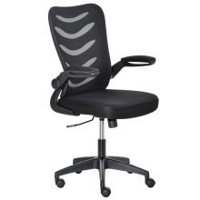 Vinsetto Mesh Office Chair Swivel Task Computer Chair for Home w/ Lumbar Support, Black