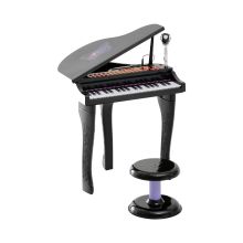  Mini Electronic Piano W/Stool-Black