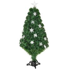  4FT Prelit Artificial Christmas Tree Fiber Optic LED Light Holiday Decoration