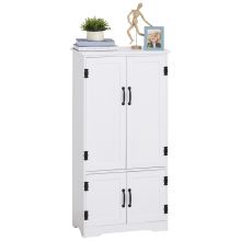  Modern Freestanding Storage Hutch Furniture with 2 Large Doors and 2 Small Doors