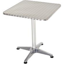  Height Adjustable Square Bar Table, 60x60 cm