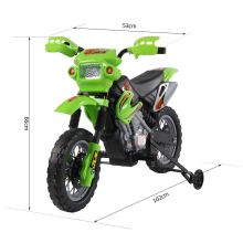 HOMCOM 6V PP Electric Motorcycle for Kids Ride on Toys with Effects Green