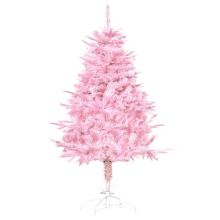 HOMCOM 4FT Pop-up Artificial Christmas Tree Xmas Holiday Tree Decoration Party Pink