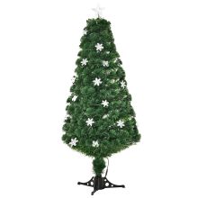  5FT Prelit Artificial Christmas Tree Fiber Optic LED Light Holiday Decoration