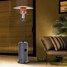  12.5KW Outdoor Gas Patio Heater Standing Propane Heater w/ Wheels Dust Cover