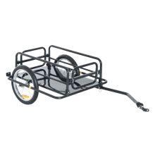  Bike Cargo Trailer in Steel Frame Extra Bicycle Storage Carrier with Hitch-Black