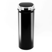  50 L Stainless Steel Sensor Trash Can W/ Bucket-Black