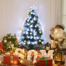 3ft White Light Artificial Christmas Tree w/ 90 LEDs Star Topper Tri-Base