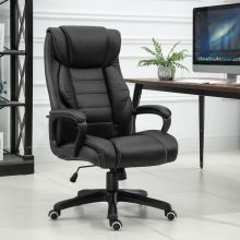 Vinsetto PU Leather Upholstered Ergonomic Executive Office Chair Black