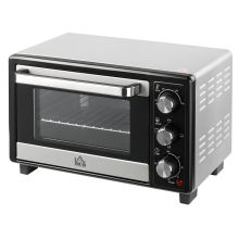 Mini Oven 16L Countertop Electric Grill w/ Adjustable Temperature Timer 1400W