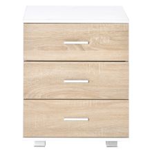  Bedside Table with 3 Drawers, Nightstand, Side Table Storage Chest for Bedroom