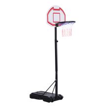  Portable Basketball Stand Net Hoop W/ Wheels-Black/White
