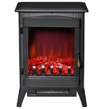  Free standing Electric Fireplace W/Realistic Flame Effect 1000W/2000W Black