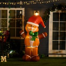  1.8m LED Polyester Outdoor Christmas Inflatable Gingerbread Man