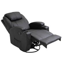  Faux Leather Electric 8-Point Vibration Massage Recliner Sofa Chair with Remote