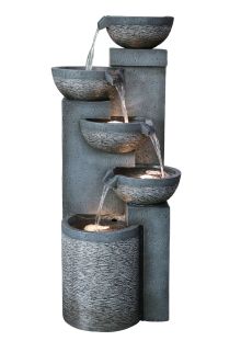 Greenville Pouring Bowls Contemporary Water Feature