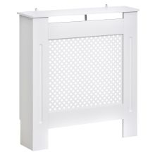  Small MDF Wood Radiator Cover White 