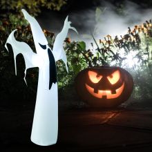  Inflatable Halloween Scary Ghost Outdoor Decoration w/ LED Lights 1.2M