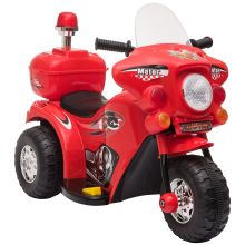  Kids 6V Electric Ride On Motorcycle 3 Wheel Vehicle Lights Music Horn Storage Box Red