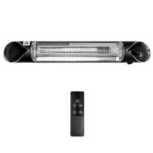  2000W Electric Patio Heater Wall Mounted Heater w/ Remote Indoor Outdoor