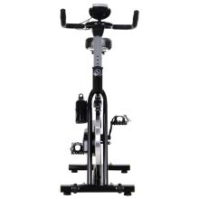  Steel Flywheel Belt Drive Exercise Bike Cardio Workout with LCD Black/Yellow