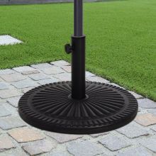  Cement Outdoor Garden Round Parasol Base Black