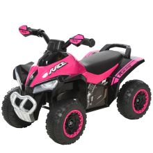 Aosom NO Power Ride on Car for Kids 4 Wheel Foot-to-Floor Sliding Walking Push Along ATV Toy for 18-36 Months