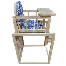  50Lx44Wx88H cm Baby Dinning Feeding Highchair-Blue Padding Seat 