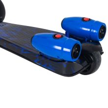  Kids Tri-Wheel Plastic Scooter w/ Engine-Look Water Spray Blue