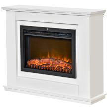  1kW/2kW Electric Fireplace Suite with Flame Effect Remote Control 7-Day Timer