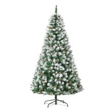  6FT Artificial Christmas Tree Holiday Home Xmas Decoration with Pine Cone