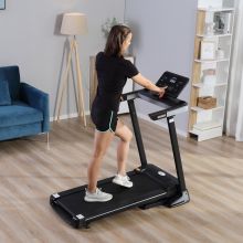  Folding Motorised Treadmill Home Running Machine w/ LCD Display Black