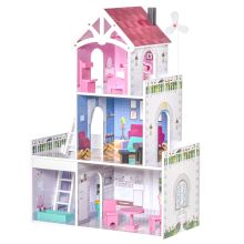 Kids Dollhouse Dreamhouse Villa for Toddler Children with Furniture Accessories